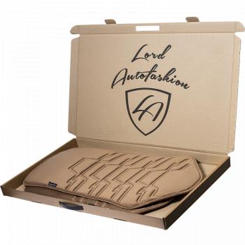 2 579 р. Накидка на сиденье (1 место Афины) ЛЮКС ст ФОРТ Lord Autofashion   (бежевый, строчка коричневая )  с доставкой в г. Пермь. Увеличить фотографию 10