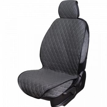 2 899 р. Накидка на сиденье (2 места Софа) ФЕНИКС ст РОМБ Lord Autofashion   (серый, строчка серая)  с доставкой в г. Пермь. Увеличить фотографию 4