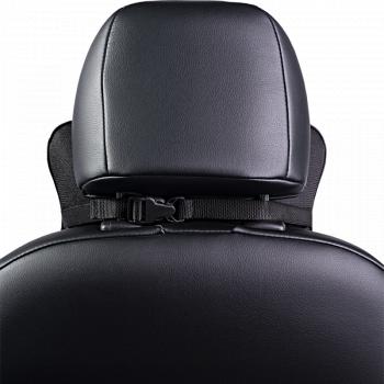287 р. Подушка-косточка (жаккард) Lord Autofashion   (черный, строчка Зигзаг серая)  с доставкой в г. Пермь. Увеличить фотографию 5