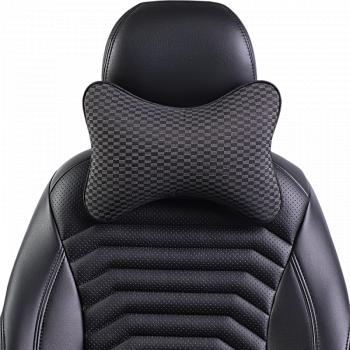 287 р. Подушка-косточка (жаккард) Lord Autofashion   (черный, строчка Прямоугольник черная)  с доставкой в г. Пермь. Увеличить фотографию 7