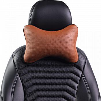 329 р. Подушка-косточка (Илана+Орегон) Lord Autofashion   (коричневый, строчка коричневая)  с доставкой в г. Пермь. Увеличить фотографию 6