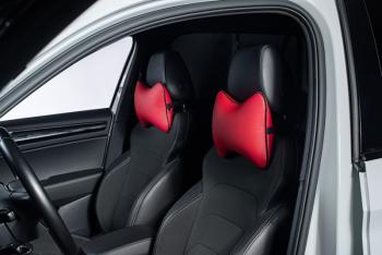 329 р. Подушка-косточка (Илана+Орегон) Lord Autofashion   (красный, строчка красная)  с доставкой в г. Пермь. Увеличить фотографию 6