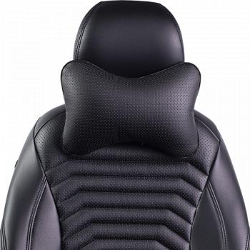 329 р. Подушка-косточка (Илана+Орегон) Lord Autofashion   (черный, строчка черная)  с доставкой в г. Пермь. Увеличить фотографию 6