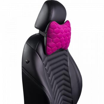629 р. Подушка-косточка (Илана+Афины) КОСТОЧКА ст СОТА Lord Autofashion   (черный, фуксия, строчка бежевая)  с доставкой в г. Пермь. Увеличить фотографию 7