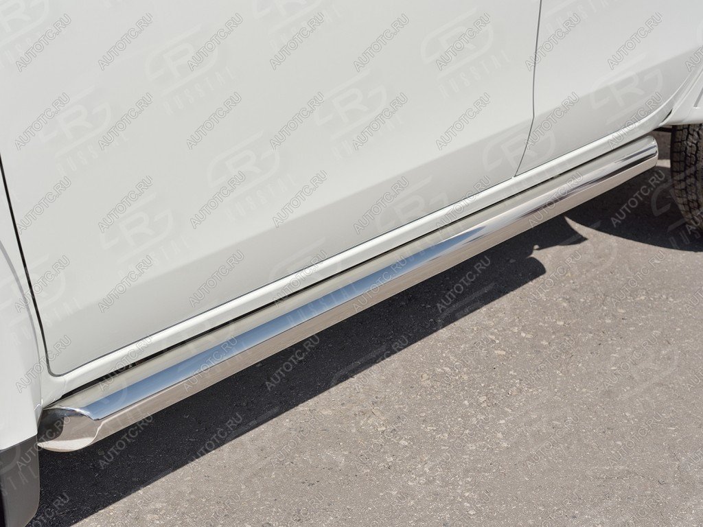 23 799 р. Защита порогов (d76 мм) SLITKOFF  Mitsubishi Outlander  CW0W (2005-2010) дорестайлинг (торцы со скосами)  с доставкой в г. Пермь