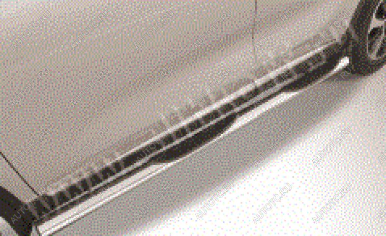 17 699 р. Защита порогов d76 с проступями Slitkoff  Chery Tiggo T11 (2005-2013) дорестайлинг (нержавейка полированная)  с доставкой в г. Пермь