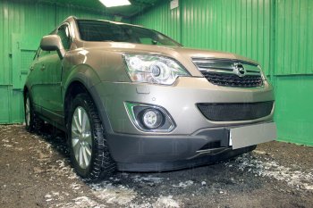 3 899 р. Защитная сетка в бампер (низ, ячейка 4х10 мм) Стрелка11 Премиум Opel Antara рестайлинг (2010-2015) (Чёрная)  с доставкой в г. Пермь. Увеличить фотографию 3