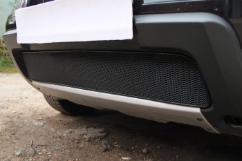 4 299 р. Защитная сетка в бампер (низ, ячейка 4х10 мм) Стрелка11 Премиум Renault Duster HS дорестайлинг (2010-2015) (Чёрная)  с доставкой в г. Пермь. Увеличить фотографию 3