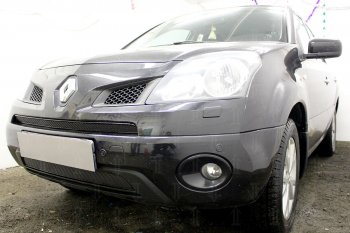 4 099 р. Защитная сетка в бампер (низ, ячейка 4х10 мм) Стрелка11 Премиум Renault Koleos Phase 1 (2007-2011) (Чёрная)  с доставкой в г. Пермь. Увеличить фотографию 2