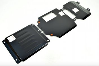 Защита картер, КПП и РК (V-2,0D MT, 3 части) Alfeco Great Wall Wingle 7 (2018-2023) пикап (Сталь 2 мм)