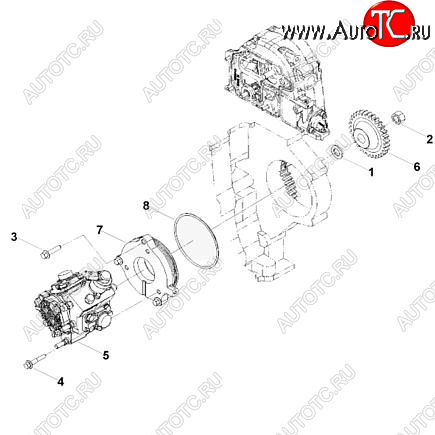 54 999 р. Топливный насос высокого давления (ТНВД) Bosch ISF 2.8 0445020119 CUMMINS 0404  с доставкой в г. Пермь
