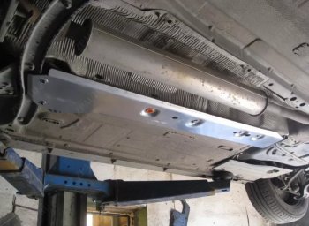 2 379 р. Защита топливопровода ALFeco Ford Focus 3 универсал рестайлинг (2014-2019) (Сталь 2 мм)  с доставкой в г. Пермь. Увеличить фотографию 2