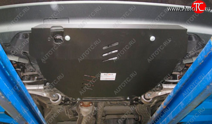 5 199 р. Защита картера двигателя и КПП Alfeco  Honda Pilot  YF4 (2011-2015) рестайлинг (Сталь 2 мм)  с доставкой в г. Пермь