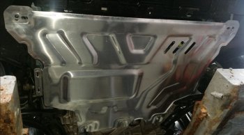 15 849 р. Защита картера и КПП (1,2TSI/1.4TSI/1.8TSI) ALFECO  Audi A3 ( 8VS седан,  8VA хэтчбэк 5 дв.,  8V1) (2012-2020) дорестайлинг, хэтчбэк 3 дв. дорестайлинг, рестайлин, рестайлинг, хэтчбэк 3 дв. рестайлинг (Алюминий 4 мм)  с доставкой в г. Пермь. Увеличить фотографию 2