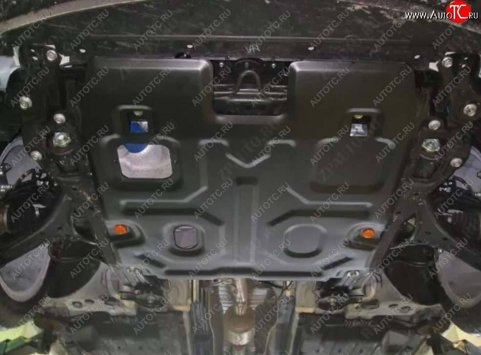 13 749 р. Защита картера двигателя и КПП (V-2,4) ALFECO  Honda Accord  9 CR (2013-2020) седан дорестайлинг, седан рестайлинг (Алюминий 4 мм)  с доставкой в г. Пермь