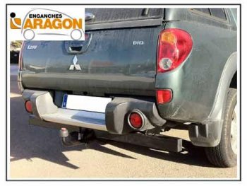 35 649 р. ТСУ для MITSUBISHI L200 с бамп. y barra antiempotramiento 2006-2010, Тип шара: Горизонтальный, условно-съемный (лебединая шея) (A)  Митсубиси Л200 Aragon e4201ba  с доставкой в г. Пермь. Увеличить фотографию 1