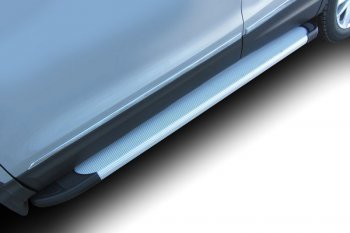 22 849 р. Комплект алюминиевых порогов Arbori Optima Silver 1700 для NISSAN Qashqai 2014-2019  Ниссан Кашкай Arbori afzdaalniq02  с доставкой в г. Пермь. Увеличить фотографию 1