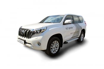 21 999 р. Комплект алюминиевых порогов Arbori Optima Silver 1600 для TOYOTA Land Cruiser Prado 2014-2017  Тойота Ленд крузер прадо Arbori afzdaaltop1402  с доставкой в г. Пермь. Увеличить фотографию 1
