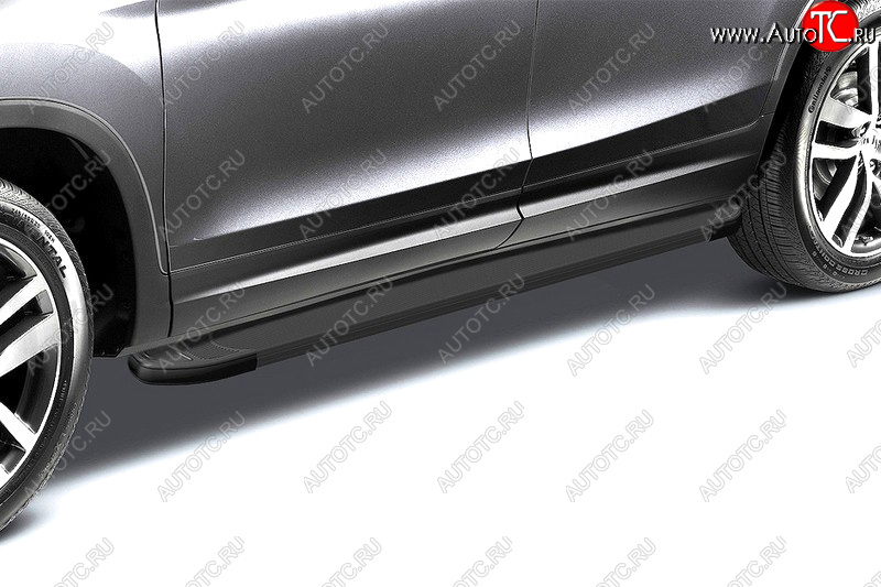 19 199 р. Комплект алюминиевых порогов Arbori Optima Black длина 1700мм без крепежа Arbori alobdl1700  с доставкой в г. Пермь