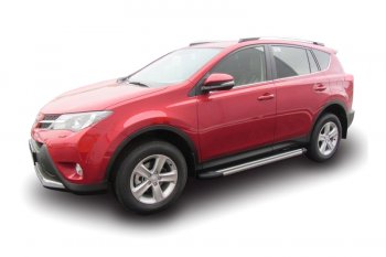 25 999 р. Комплект алюминиевых порогов Arbori Luxe Black 1700 для TOYOTA RAV4 2013-2015  Тойота Рав 4 Arbori afzdaaltr41303  с доставкой в г. Пермь. Увеличить фотографию 1