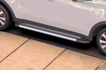 Комплект алюминиевых порогов Arbori Luxe Silver 1700 для KIA Sportage 2016-2018  Киа Спортаж Arbori afzdaalksp1604