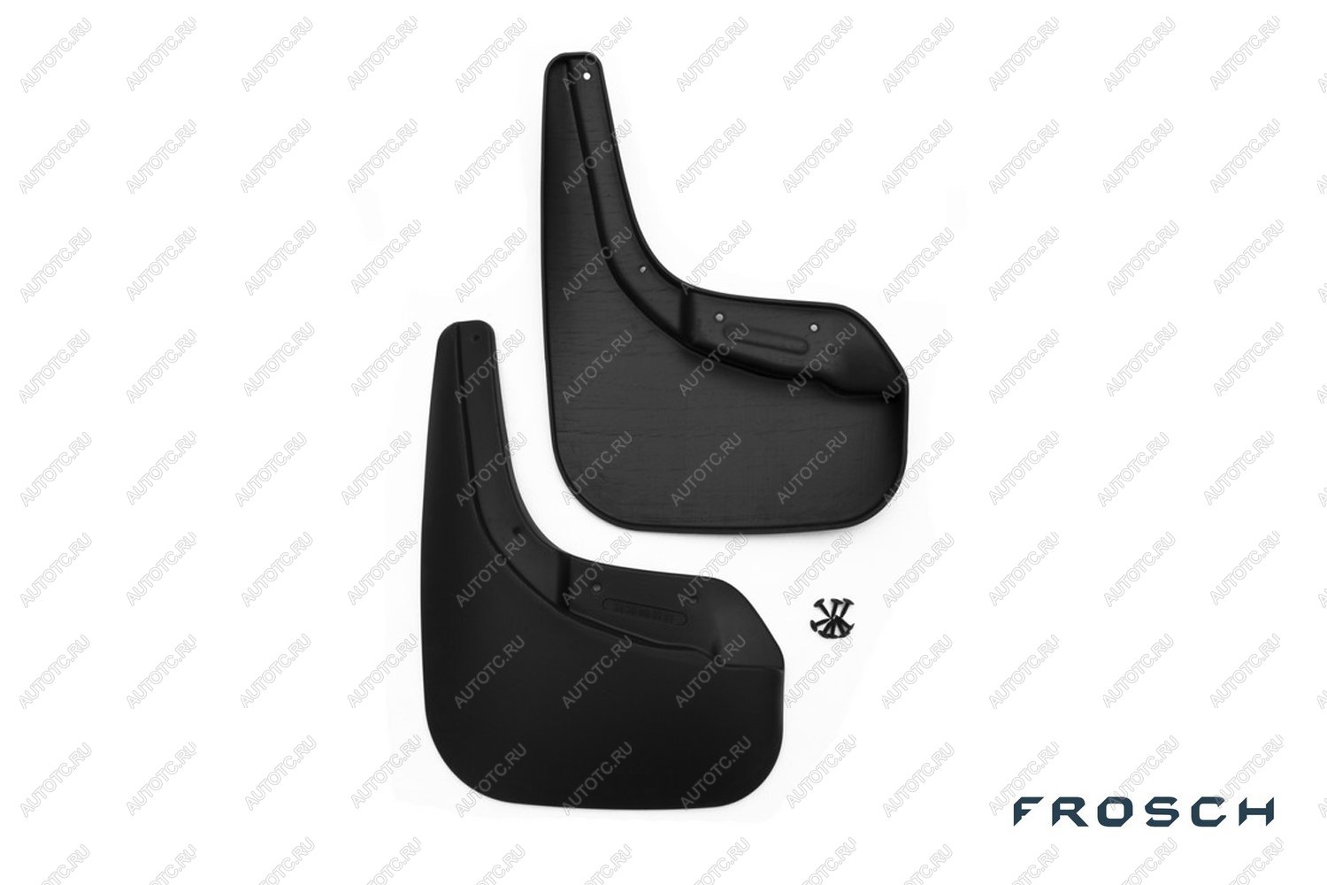 4 799 р. Брызговики передние VOLKSWAGEN TOUAREG, 2015-2018 вн. 2 шт. (optimum) в коробке  Фольксваген Туарег FROSCH frosch.51.36.f13  с доставкой в г. Пермь