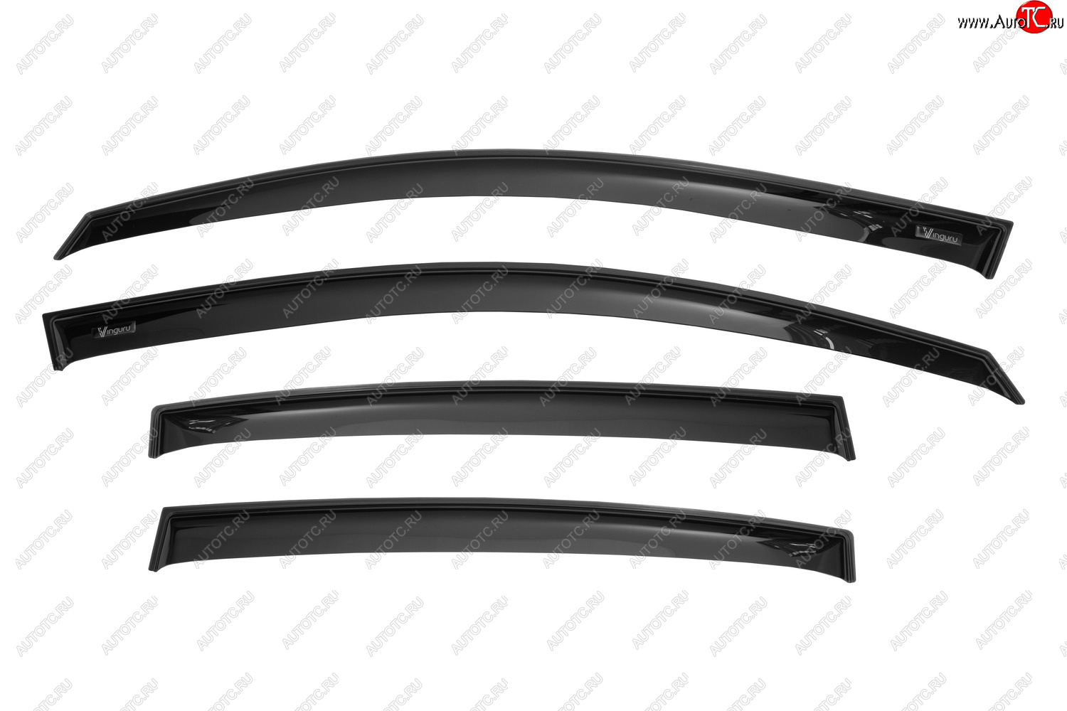 3 899 р. Дефлекторы окон Vinguru VW Tiguan 2016-2020, 2020- накладныескотчк-т 4 шт.акрил  Фольксваген Тигуан Vinguru afv87717  с доставкой в г. Пермь
