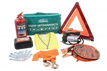 6 599 р. Автомобильный набор ARBORI Extra (Basic + трос 5 т, компрессор 35 л, провода) Arbori afek.extra.01  с доставкой в г. Пермь. Увеличить фотографию 1