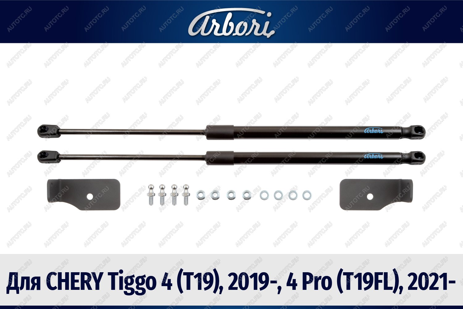 3 499 р. Упоры капота для CHERY Tiggo 4 (T19), 2019-, 4 Pro (T19FL), 2021-, к-т 2 шт  Черри Тигго 4 Arbori arbori.hd.017101  с доставкой в г. Пермь