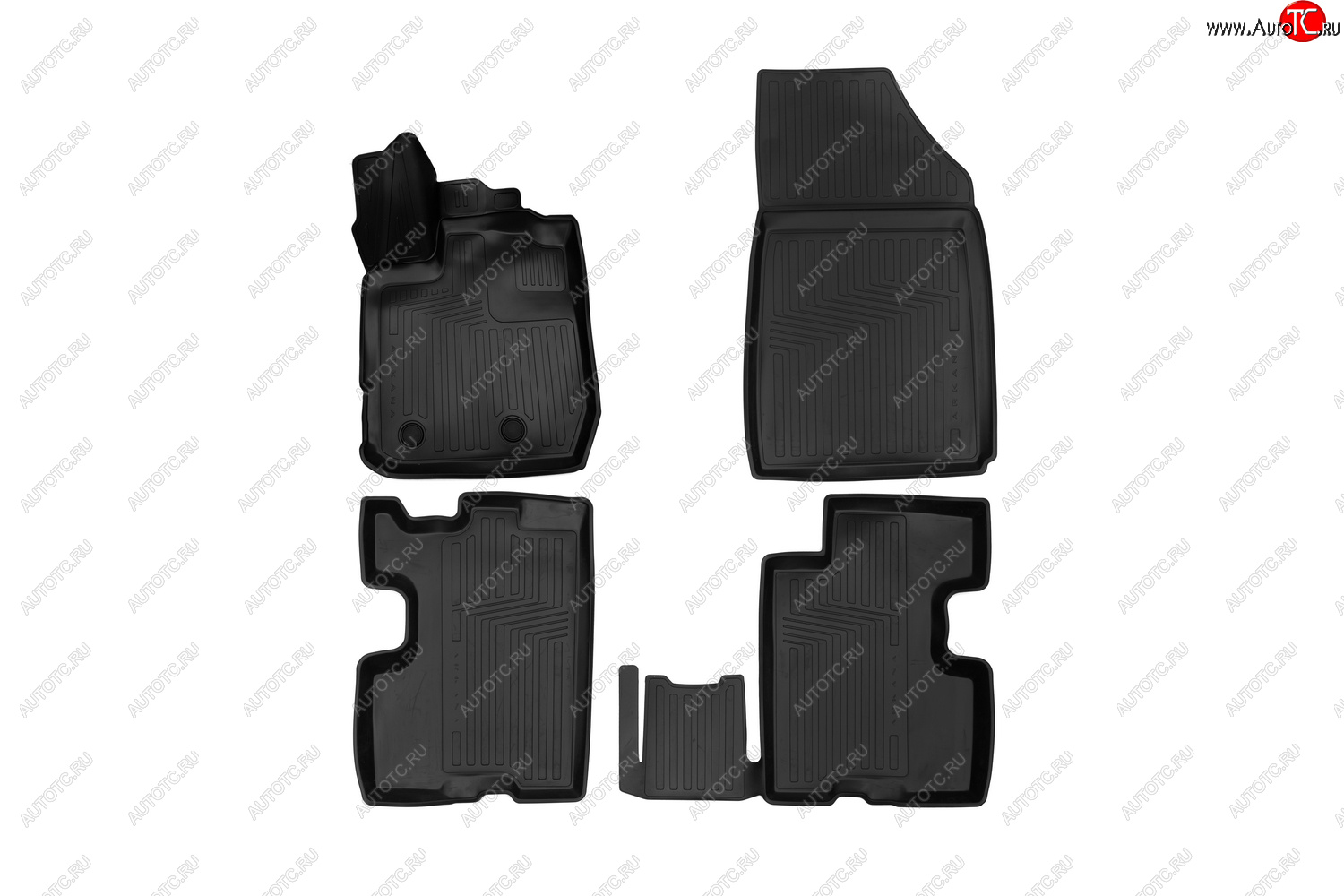 429 р. Rubber floor mats (vacuum)  Рено ЛДЖК RENAULT 7711821130  с доставкой в г. Пермь