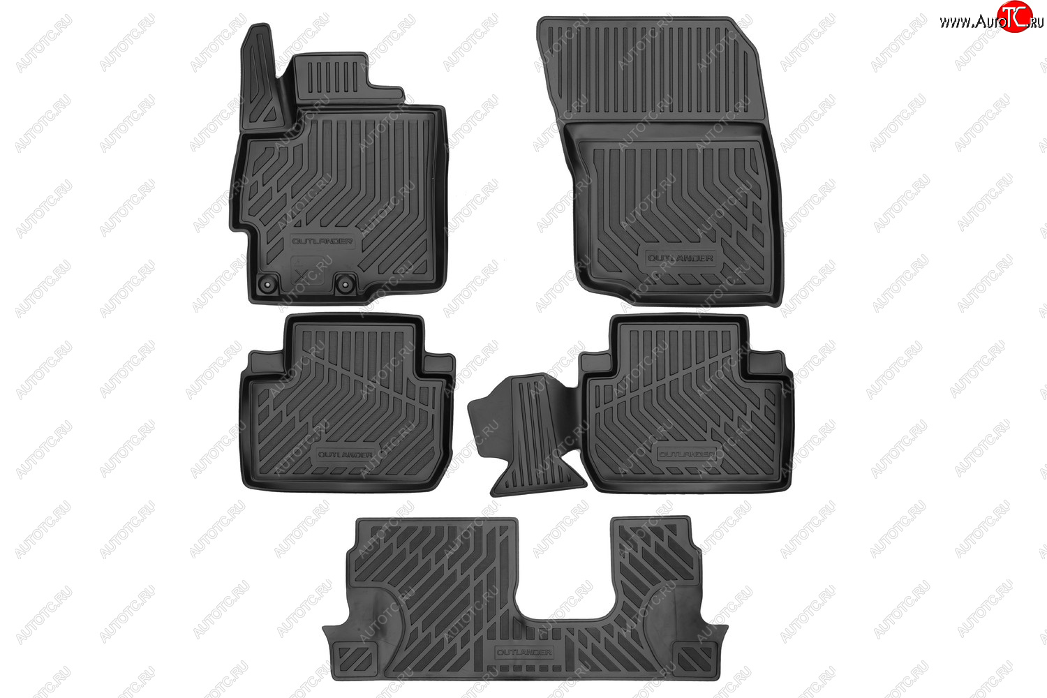 4 099 р. Rubber matковер в салонsetOUTLANDER  Митсубиси Аутлендер MITSUBISHI mz353047  с доставкой в г. Пермь