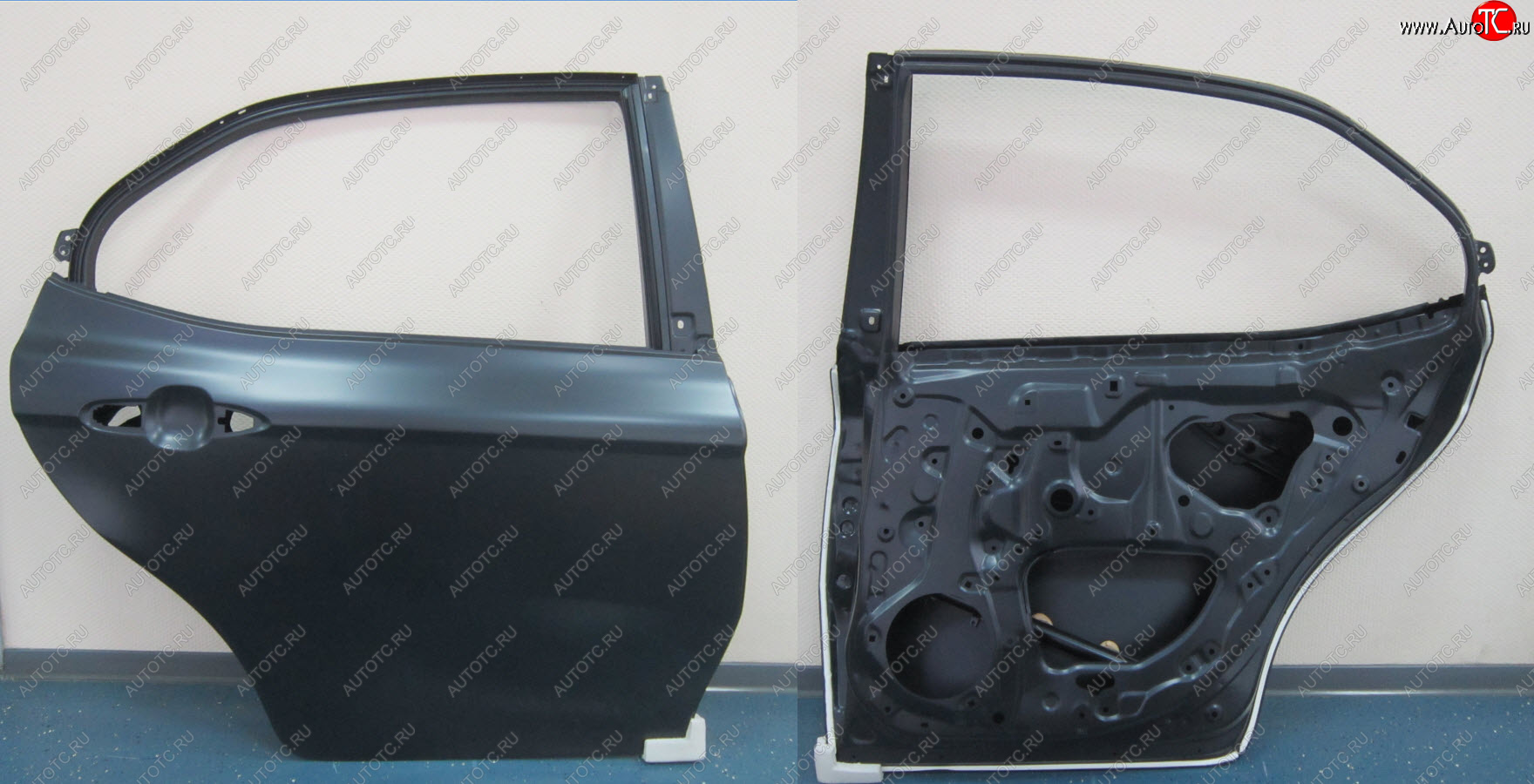 12 749 р. Правая дверь задняя BodyParts  Toyota Camry  XV70 (2017-2021) дорестайлинг (Неокрашенная)  с доставкой в г. Пермь