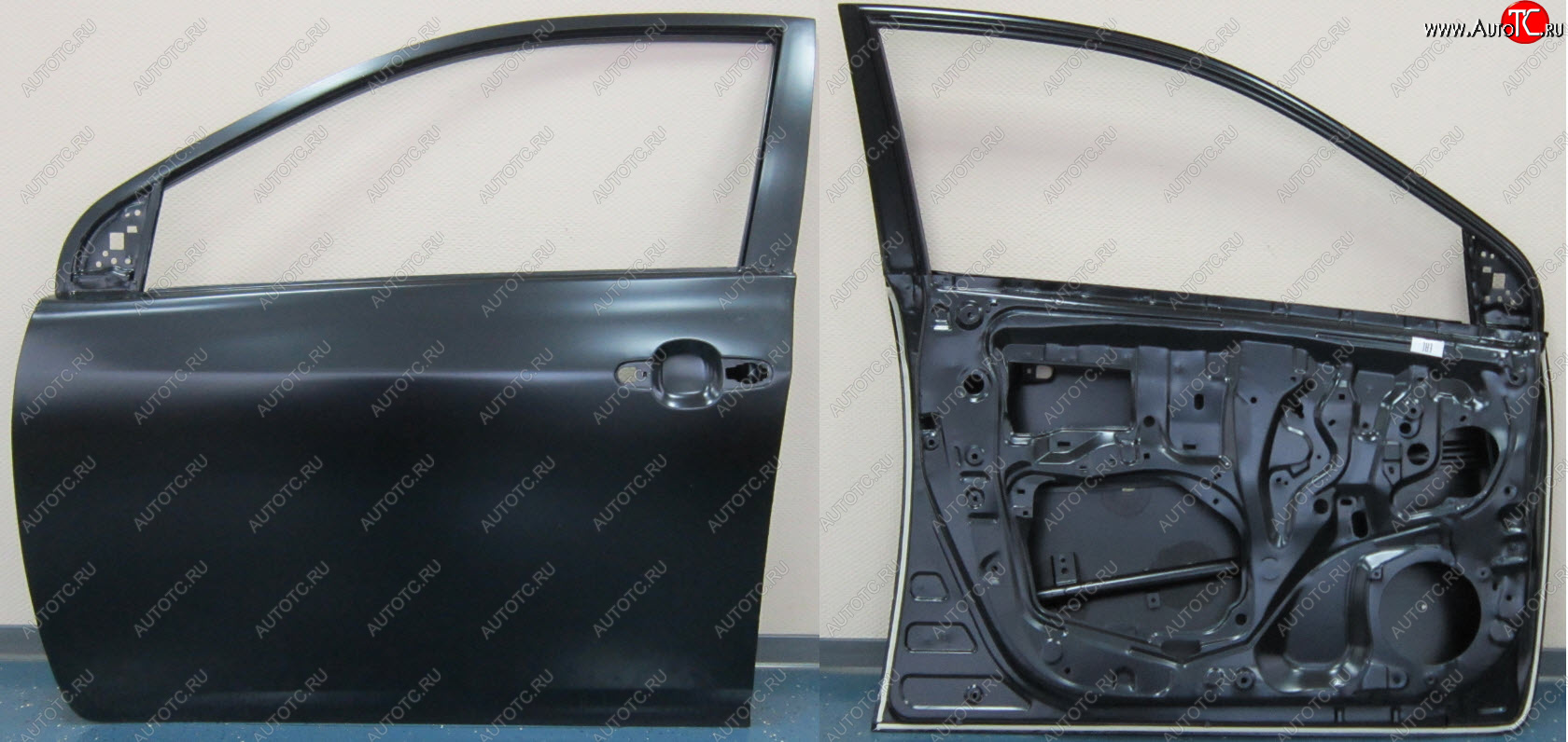 13 449 р. Левая дверь передняя BodyParts  Toyota Corolla  E150 (2006-2010) седан дорестайлинг (Неокрашенная)  с доставкой в г. Пермь