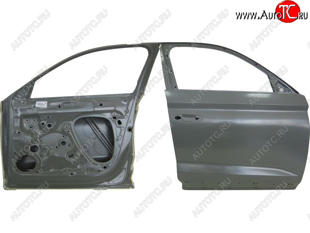27 449 р. Правая дверь передняя BodyParts Skoda Kodiaq NU7 дорестайлинг (2017-2021) (Неокрашенная)  с доставкой в г. Пермь
