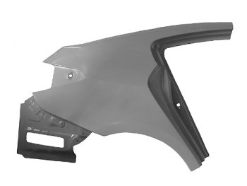 Правое крыло заднее BodyParts KIA Cerato  3 YD (2013-2019) дорестайлинг седан, рестайлинг седан