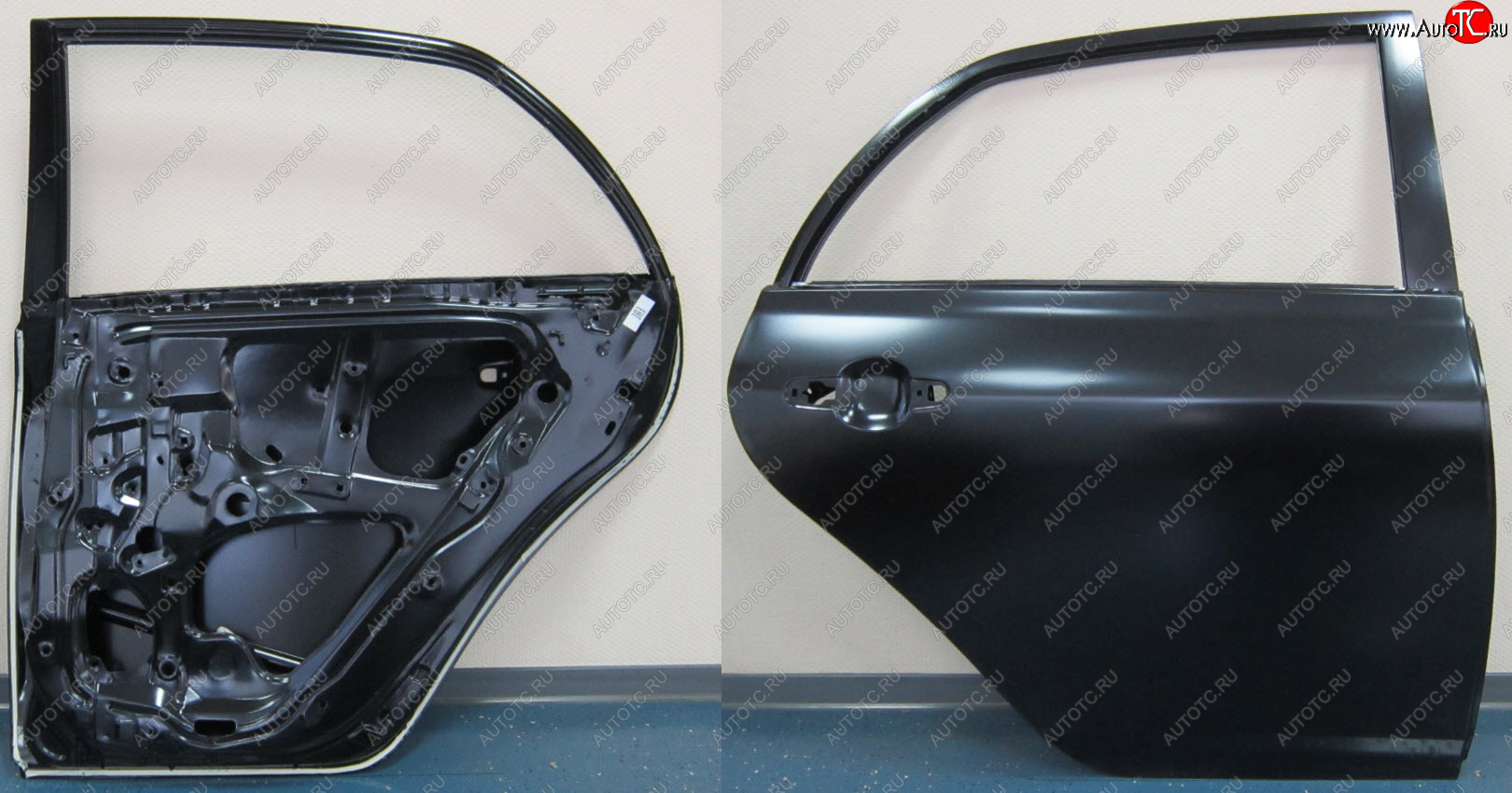 13 199 р. Правая дверь задняя BodyParts  Toyota Corolla  E150 (2006-2010) седан дорестайлинг (Неокрашенная)  с доставкой в г. Пермь