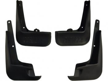 Комплект брызговиков (4 штуки) BodyParts Toyota Corolla ( E170,  E180) (2012-2016) дорестайлинг
