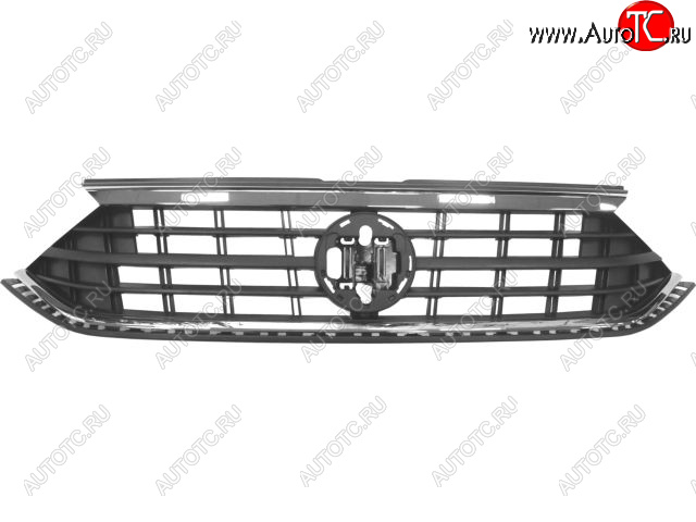 4 699 р. Решетка радиатора (пр-во Китай) BODYPARTS Volkswagen Polo Mk6 лифтбек (2020-2022) (молдинг хром)  с доставкой в г. Пермь