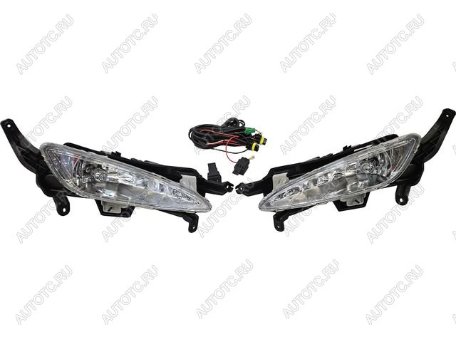 3 399 р. Противотуманные фары комплект (проводка, кнопка, пр-во Китай) BodyParts KIA Optima 3 TF дорестайлинг седан (2010-2013)  с доставкой в г. Пермь