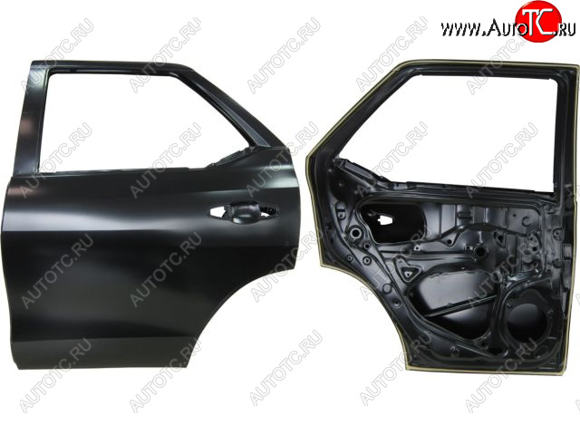 23 449 р. Левая дверь задняя BodyParts  Toyota Fortuner  AN160 (2015-2020) дорестайлинг (Неокрашенная)  с доставкой в г. Пермь