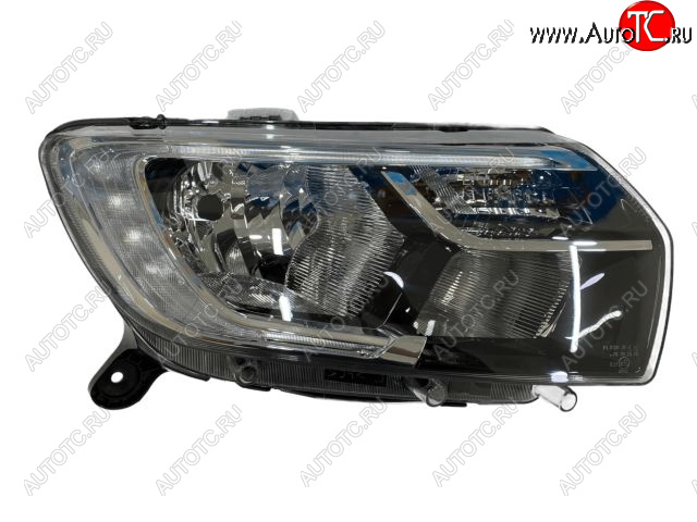 5 249 р. Правая фара (под корректор) BODYPARTS  Renault Logan  2 (2018-2025) рестайлинг  с доставкой в г. Пермь