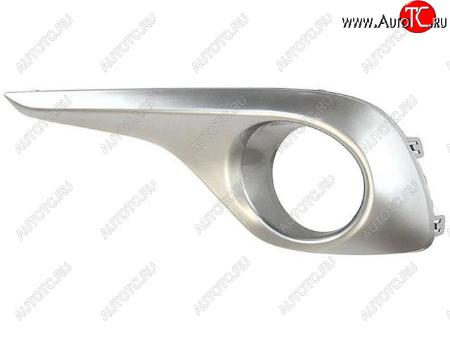 649 р. Правая вставка под ПТФ (серебристая) BodyParts Toyota Highlander XU40 рестайлинг (2010-2013)  с доставкой в г. Пермь