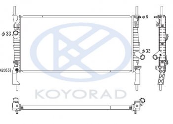 TRANSIT РАДИАТОР ОХЛАЖДЕН С КОНДИЦ (см.каталог) KOYORAD fdtrt06-912