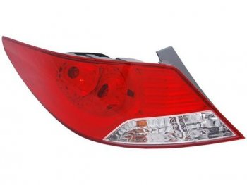 Левый фонарь BODYPARTS Hyundai Solaris  RBr (2010-2014) седан дорестайлинг