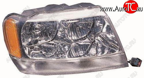11 299 р. Правая фара передняя (Европа) DEPO Jeep Grand Cherokee WJ (1998-2005)  с доставкой в г. Пермь