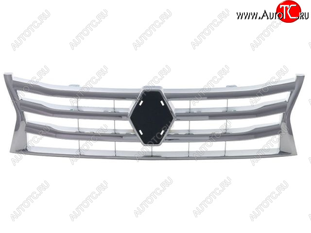 3 199 р. Решётка радиатора (хром) BodyParts Renault Duster HS дорестайлинг (2010-2015) (Неокрашенная)  с доставкой в г. Пермь