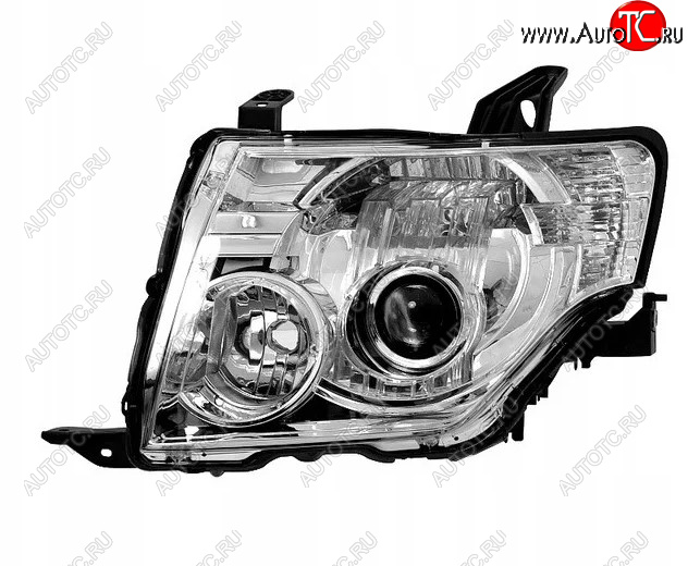 8 799 р. Левая фара (ксенон) BODYPARTS  Mitsubishi Pajero  4 V80 (2006-2011) дорестайлинг  с доставкой в г. Пермь