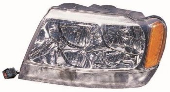 Левая фара передняя (Европа) DEPO Jeep Grand Cherokee  WJ (1998-2005)