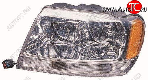 11 299 р. Левая фара передняя (Европа) DEPO  Jeep Grand Cherokee  WJ (1998-2005)  с доставкой в г. Пермь