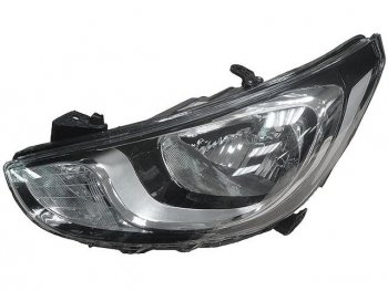 Левая фара (c электрокорректором) BODYPARTS Hyundai Solaris  RBr (2010-2014) седан дорестайлинг